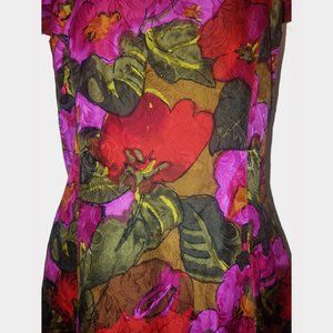 80’s Silk Floral Dress by Gillian main image 0